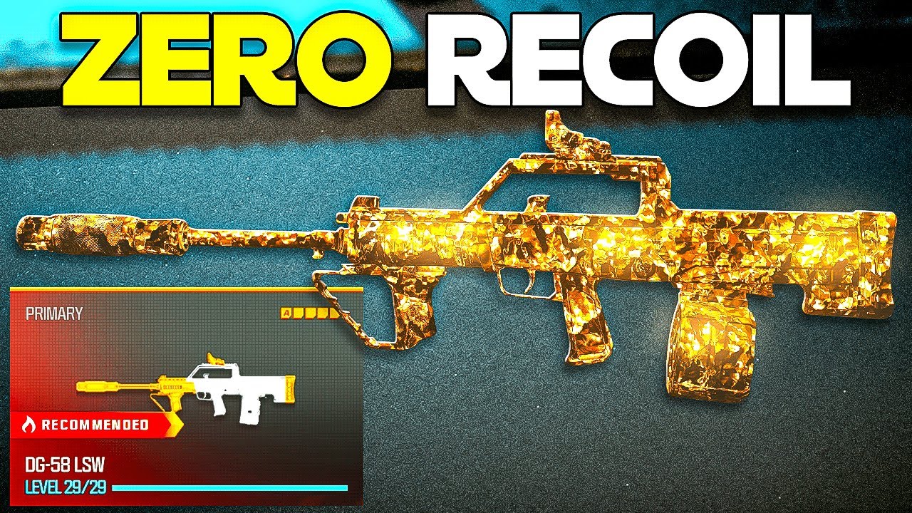 the *ZERO RECOIL* DG-58 LSW is like CHEATING in WARZONE! (Best DG-58 LSW Class Setup) MW3