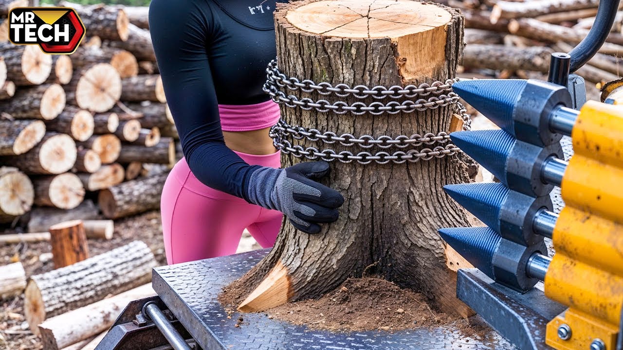 50 Mind-Blowing Firewood Processing Machines in Action! | Homemade Modern Chainsaw | Mr Tech