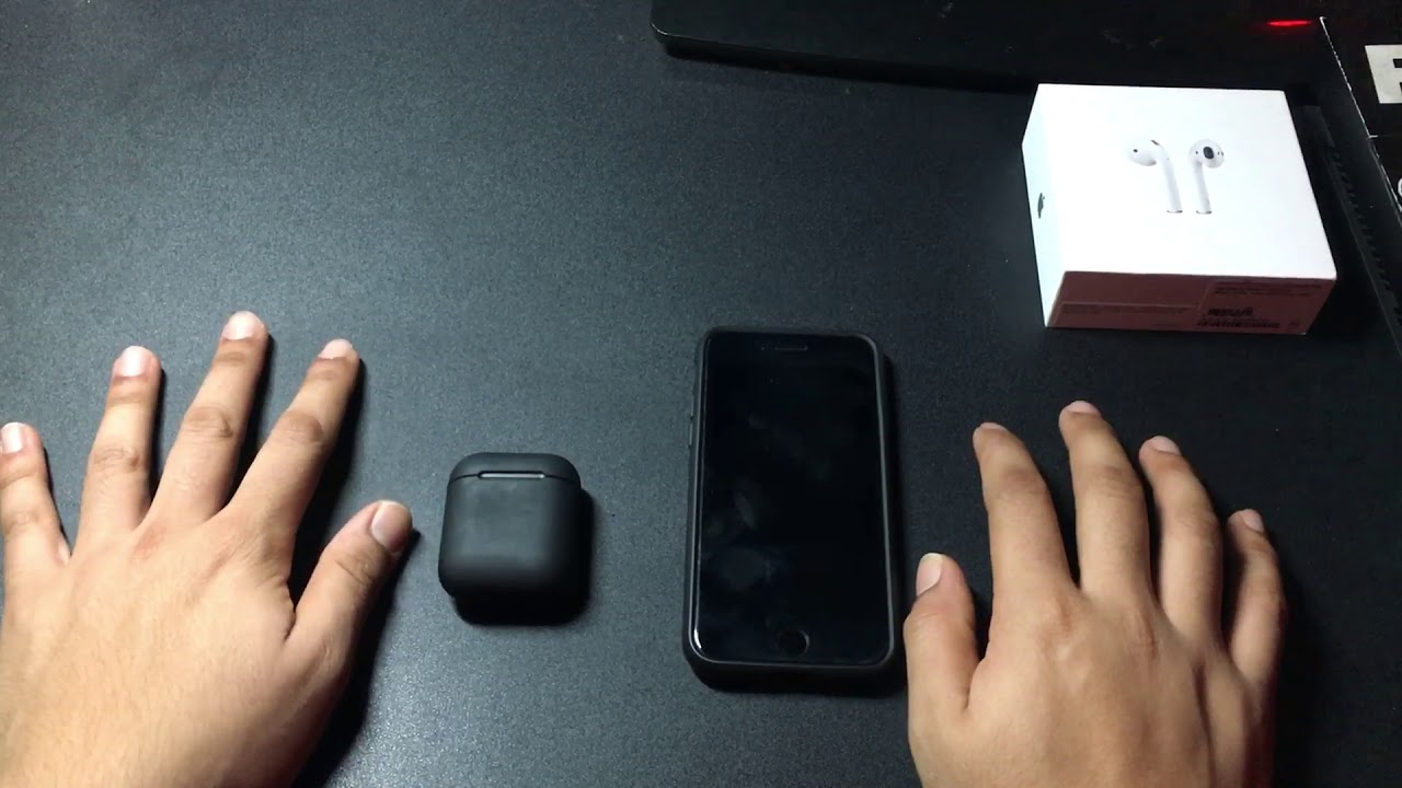 Matte Black AirPods Setup 2018