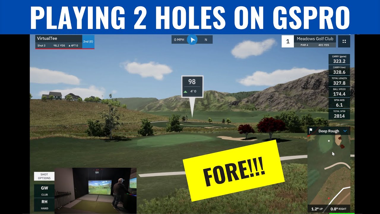 2 Holes on GSPRO with Uneekor EYE XO