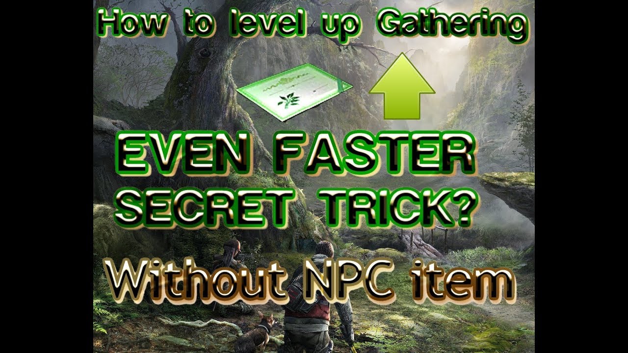Lifeafter Gathering trick, how to level up gathering EVEN FASTER!