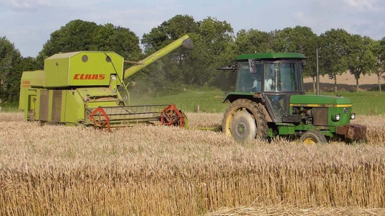 Graanoogst 2016 | John Deere 1640 | Claas Garant | Mähdreschen | maaidorsen