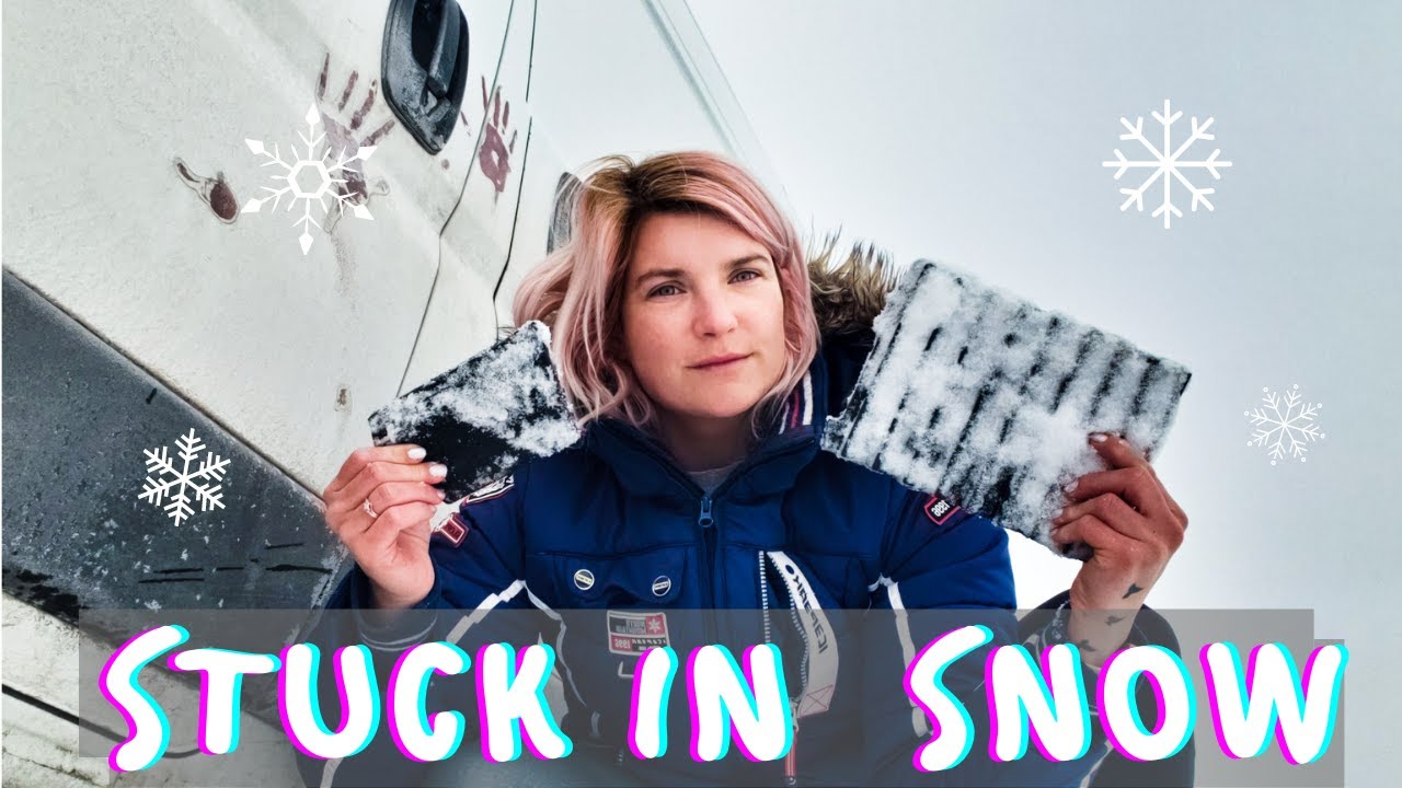 STUCK IN SNOW with RAM PROMASTER | Winter van life | Canada