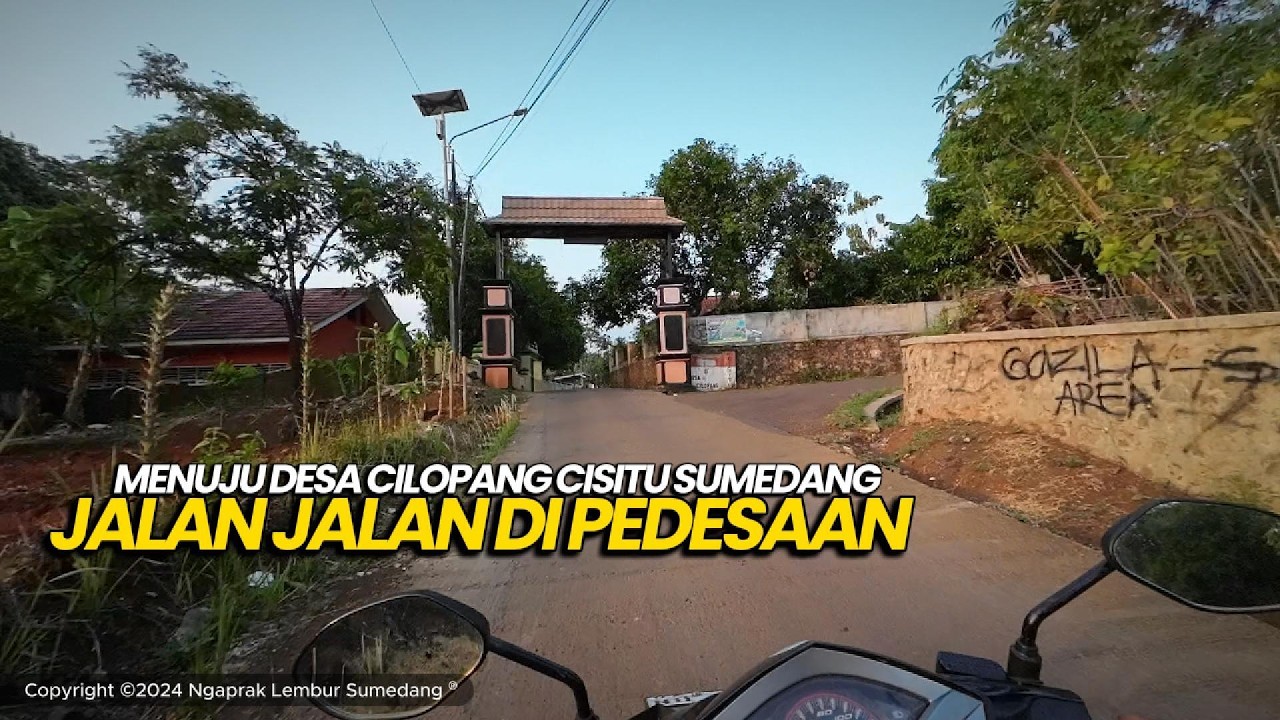 Berkunjung ke Desa Cilopang, Jalan Pedesaan Sumedang Jawa Barat