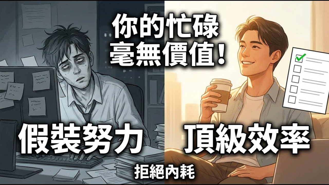 別再逼自己「瞎努力」了，你這是在「自我感動」！腦科學教你 3 招頂級自律 #人生 #成功 #幸福