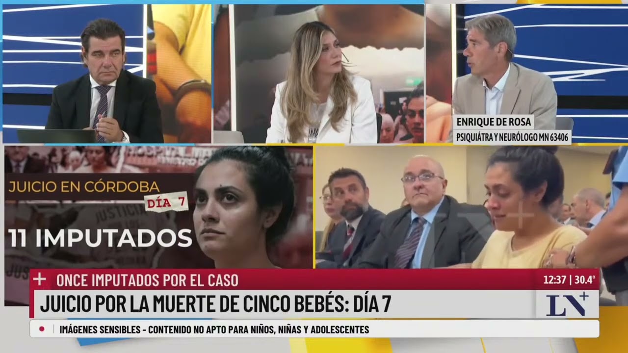Día 7 del juicio por la muerte de cinco bebés: once imputados por el caso