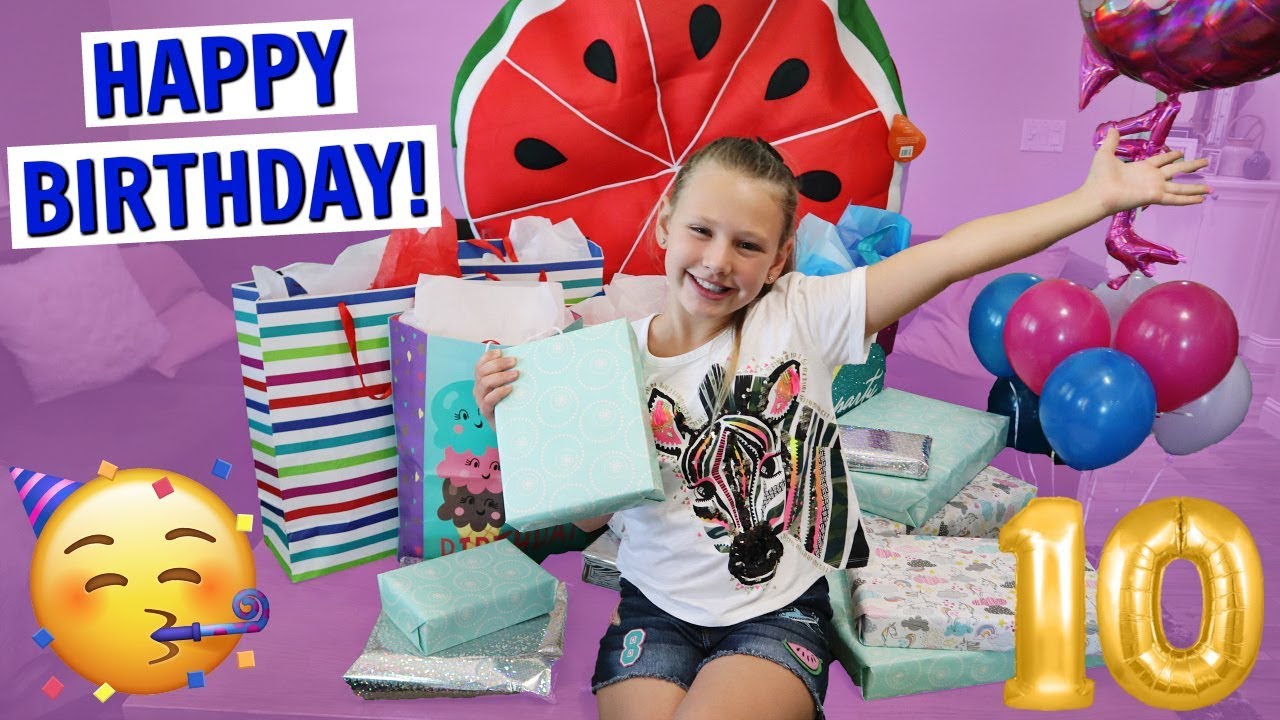 GWYNETH'S 10th BIRTHDAY SPECIAL! OPENING PRESENTS