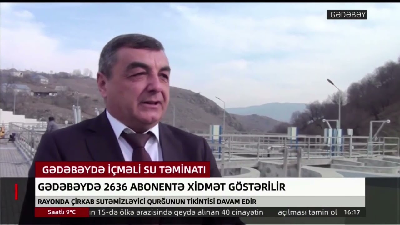 Gədəbəydə çirkab sutəmizləyici qurğunun tikintisi davam edir - Real TV 16.12.2025