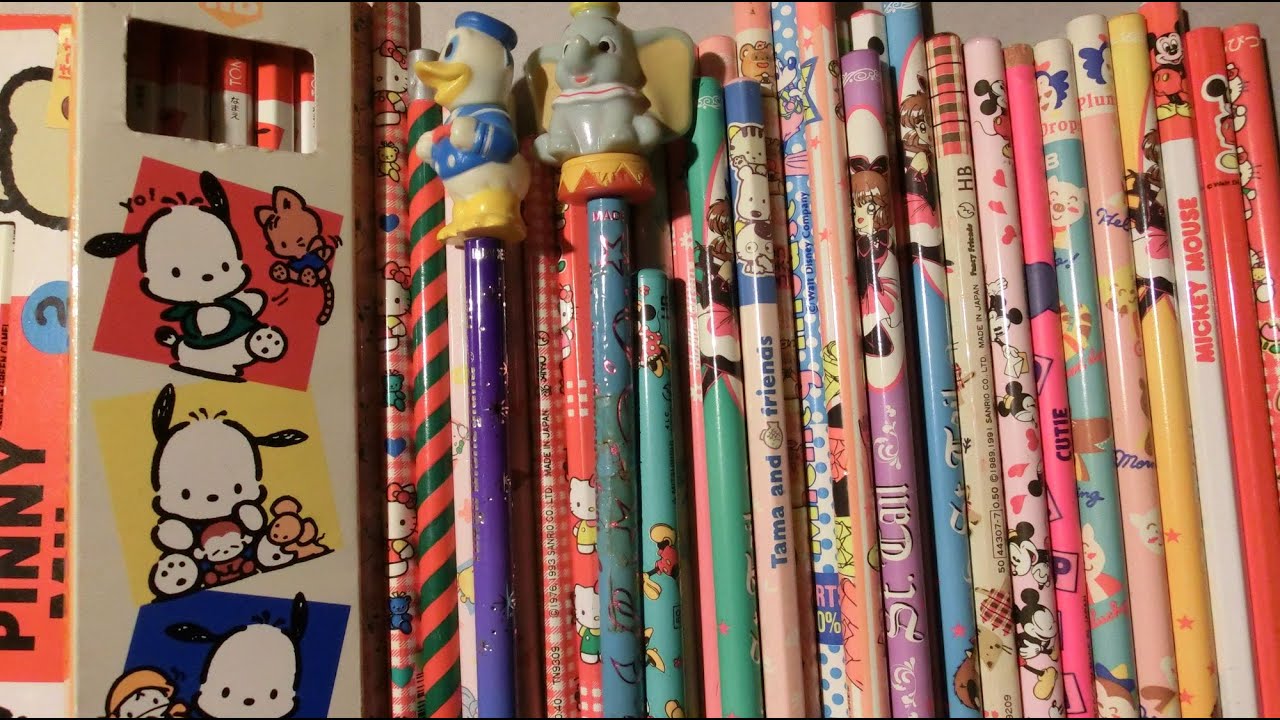 ASMR My Retro Pencils
