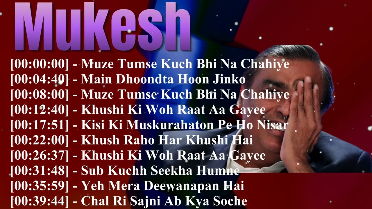 🎶 Mukesh Evergreen Hindi Songs | Greatest Hits, Bollywood Classics & Soulful Melodies