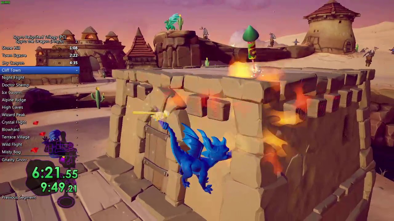 SRT: Spyro the Dragon Any% (40:59 IGT)