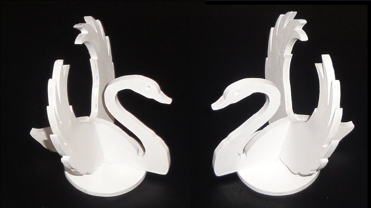 Scroll saw Projects - 3D Swans