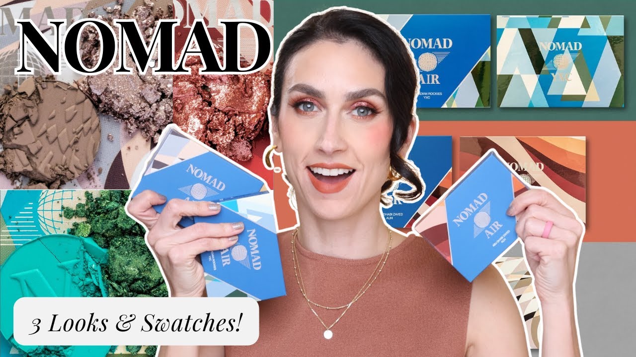 NEW NOMAD AIR PALETTES! | 3 Looks, Swatches and Close Ups!
