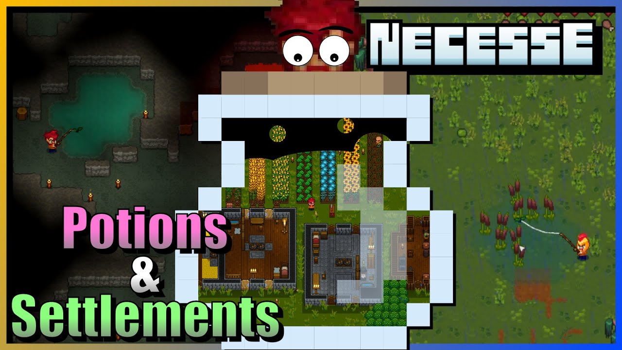 Early Settlement & Potion Crafting Necesse Let's Play Ep 2