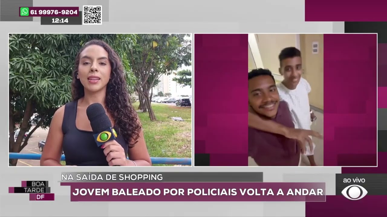 Jovem baleado por policiais volta a andar