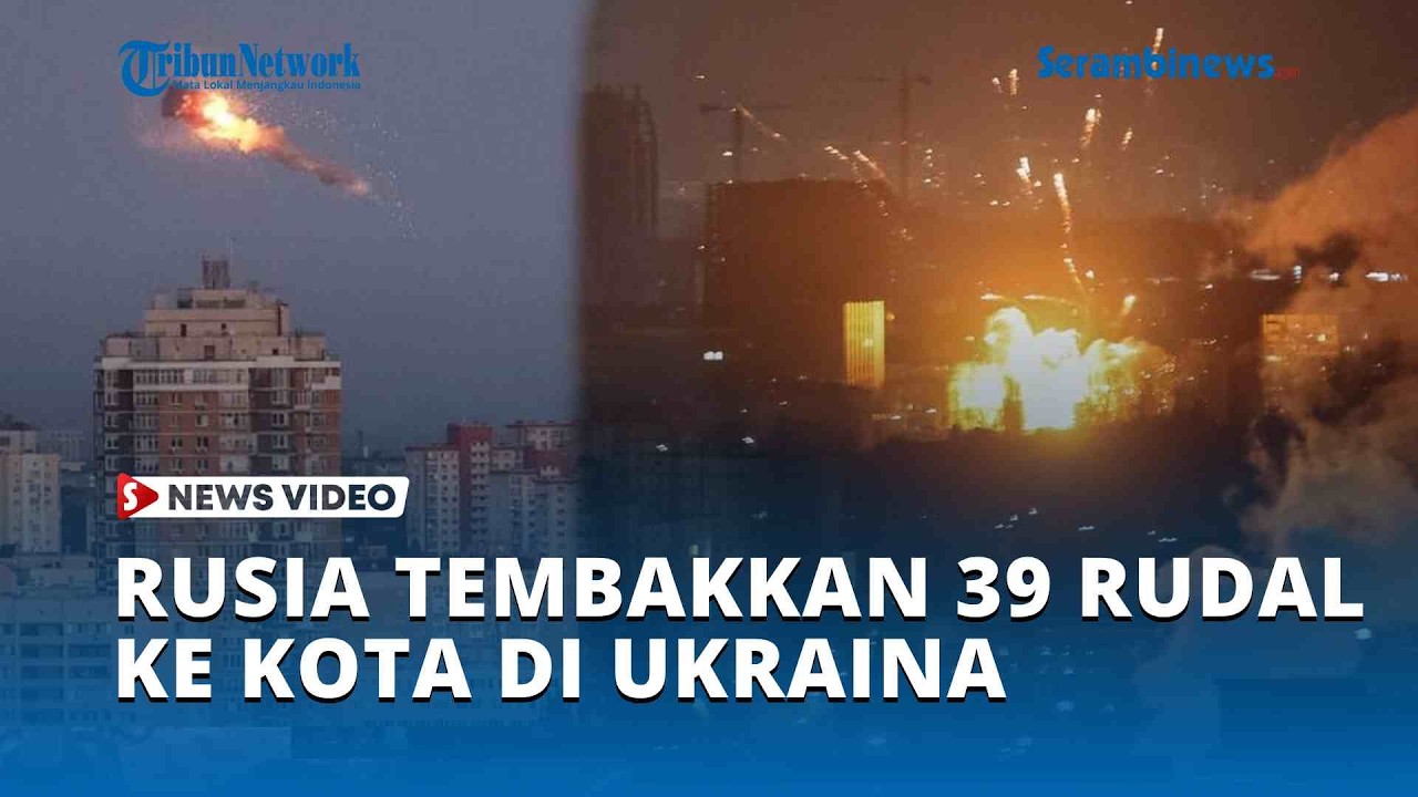 Rusia Tembakkan 39 Rudal dan 420 Drone ke Sejumlah Kota di Ukraina