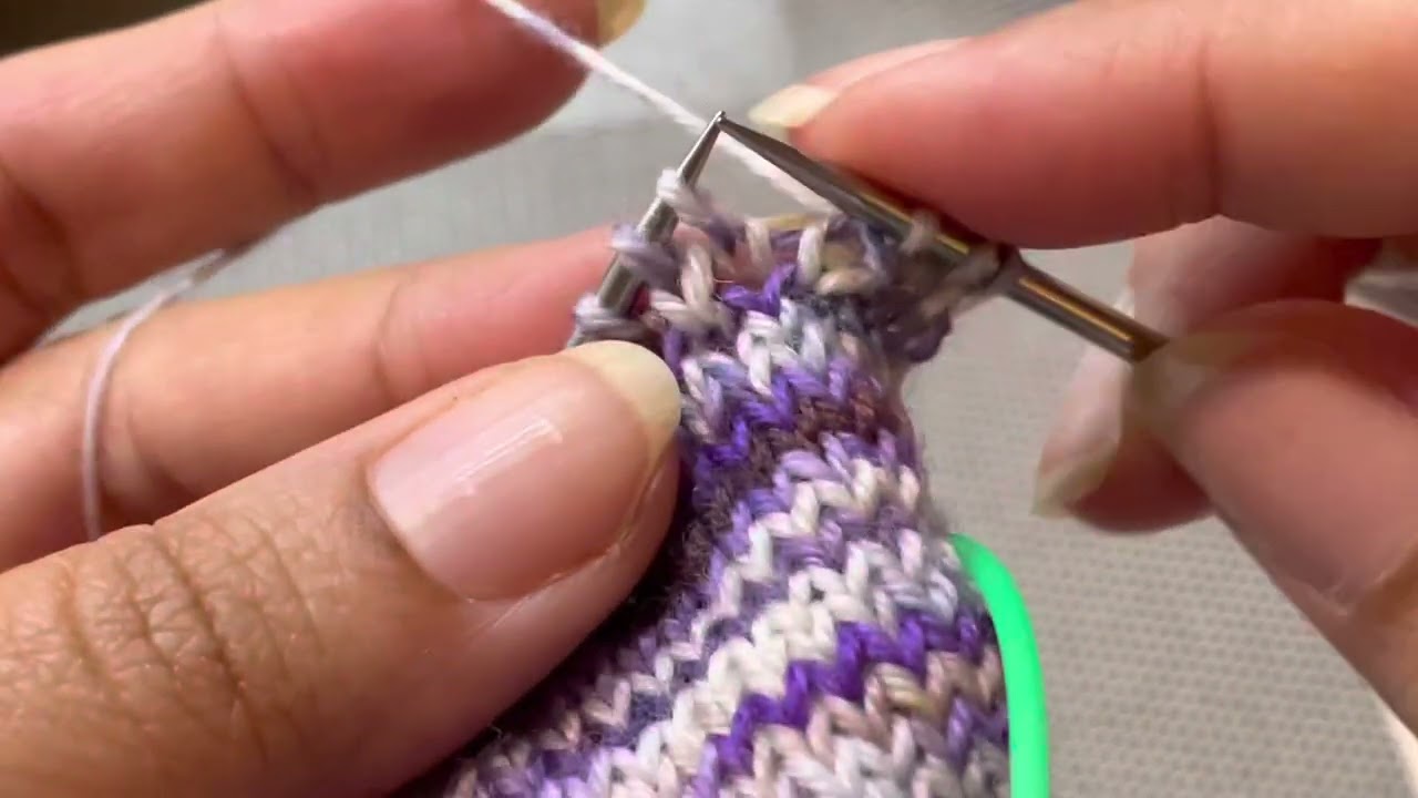 SSK AND K2tog knitting