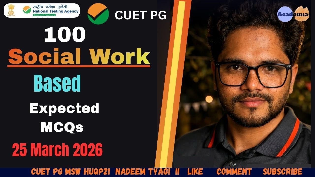 NTA CUET PG MSW HUQP21 Social Work || Expected MCQs || Nadeem Tyagi Free Mp3 Download