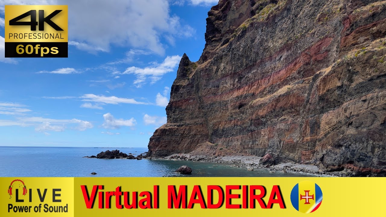 MADEIRA - Ponta do Sol - Madalena do Mar 💢4K 60fps 🎧Live Sounds #virtualmadeira