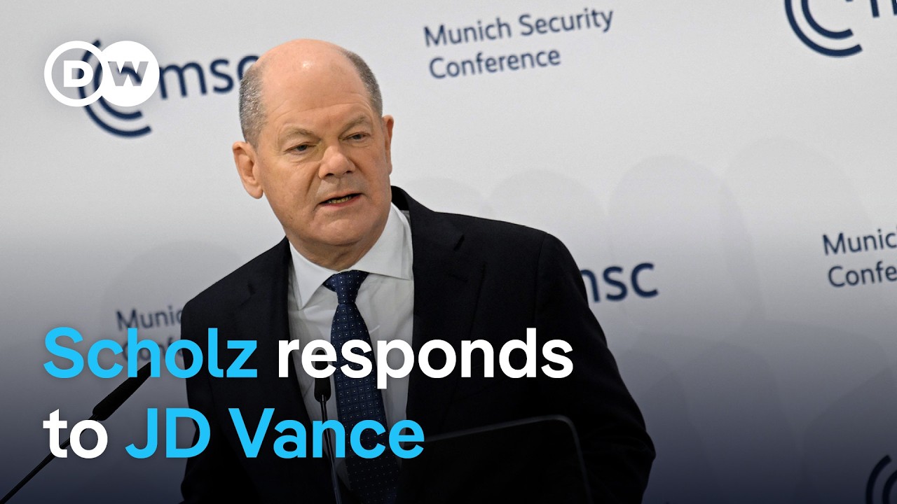 Scholz rebukes JD Vance, reaffirms support for Ukraine | DW News