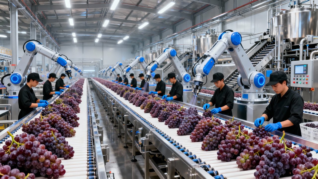 Inside a Modern Raisin Factory | How Raisins Are Made (Full Process)
