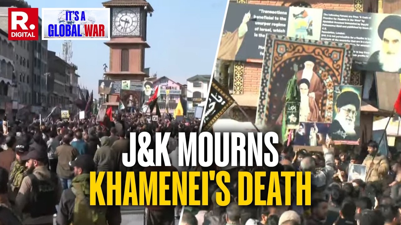 Israel-Iran War: J&K Protesters Mourn Khamenei's Death As Demonstrations Erupt In Srinagar