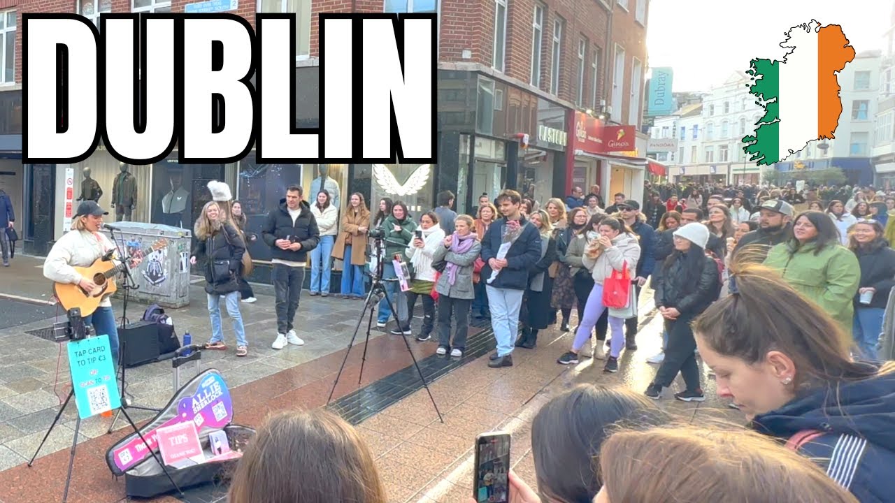 DUBLIN Busker Blows Crowd Away! | Grafton Street | Allie Sherlock | Ireland