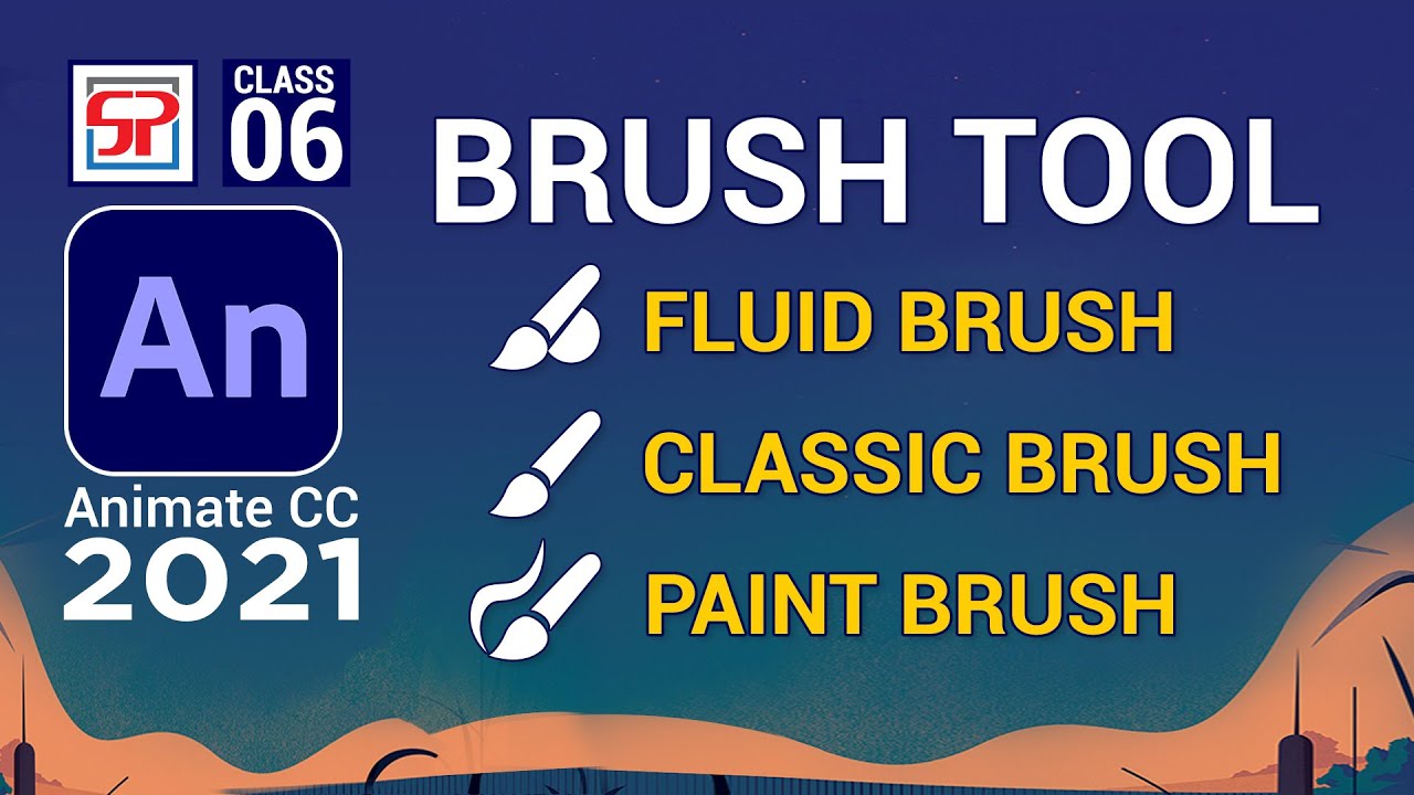 Adobe Animate CC 2021: Brush Tool | Flash Tutorial | 2D animation Tutorial in Hindi