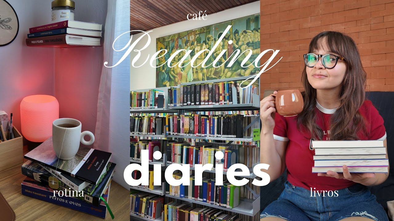 Uma maratona literária realista, estudos e visitando a biblioteca ☕️📚