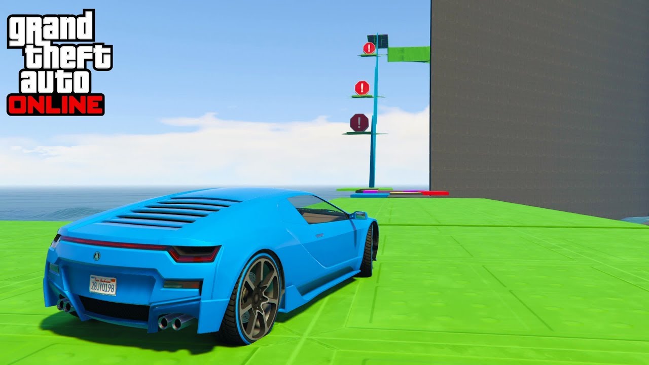 PARKOUR CON EL NUEVO SUPER COCHE!! - CARRERA GTA V ONLINE - GTA 5 ONLINE