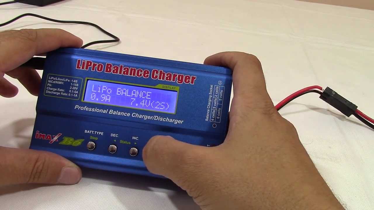 Usando Carregador de Baterias Lipo