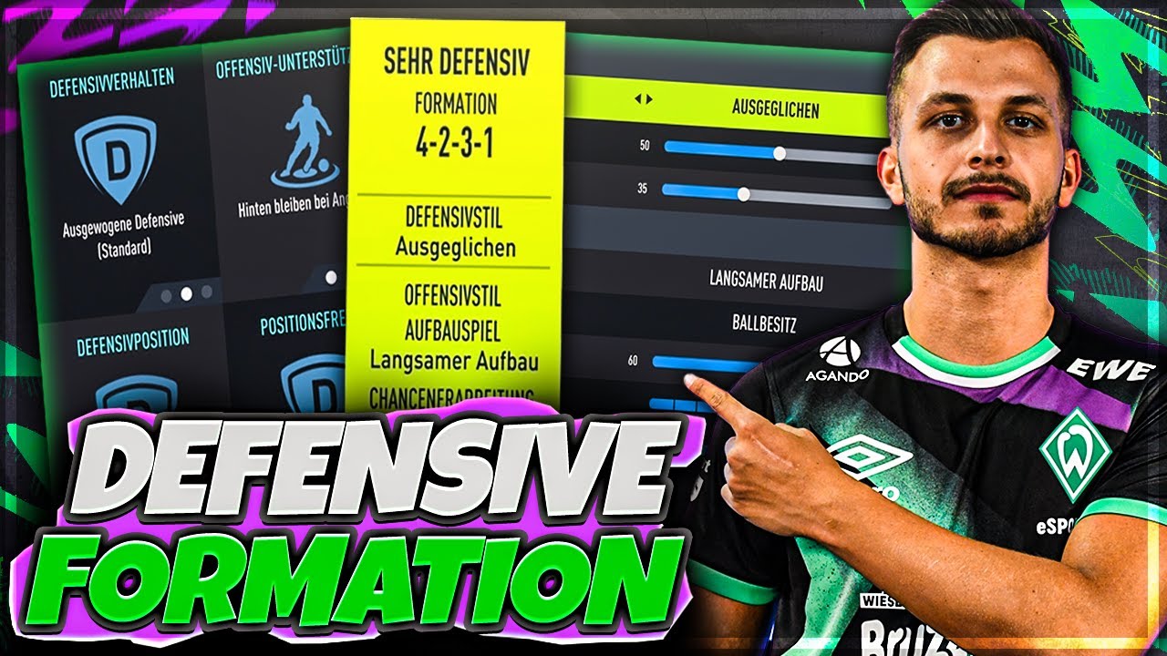 FIFA 22: KOMPAKT STEHEN!⚔️ TAKTIK MEINER 4231 MIT ANWEISUNGEN (DEFENSIV)! FUT