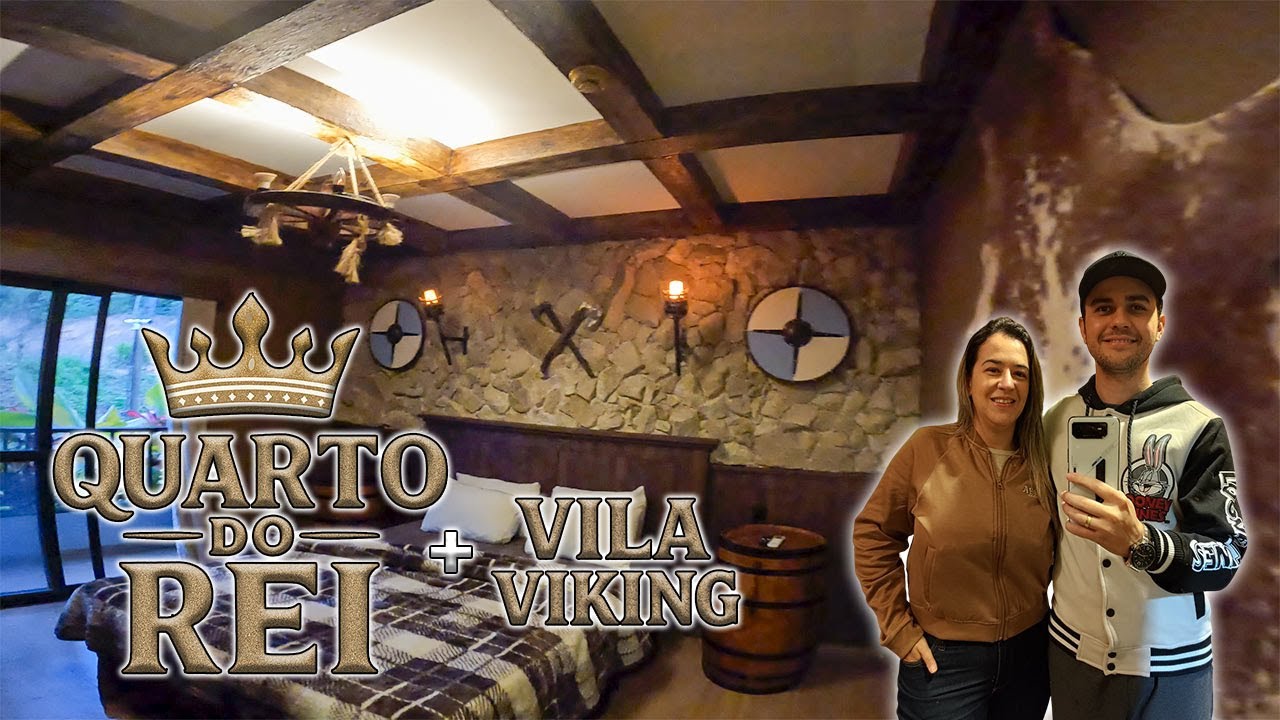 Como é o Quarto do Rei no Naturé Resort do Magic City: 10L de Chopp Grátis e Área Viking (VIP)!
