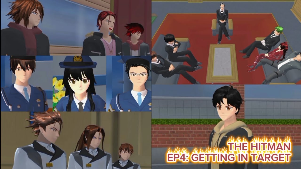 THE HITMAN (EP 4: GETTING IN TARGET) SAKURA SCHOOL SIMULATOR STORY 