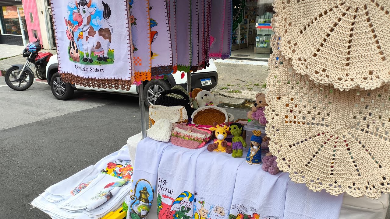 Uma feira com muita chuva ☂️/foi sufoco na hora de ir embora 