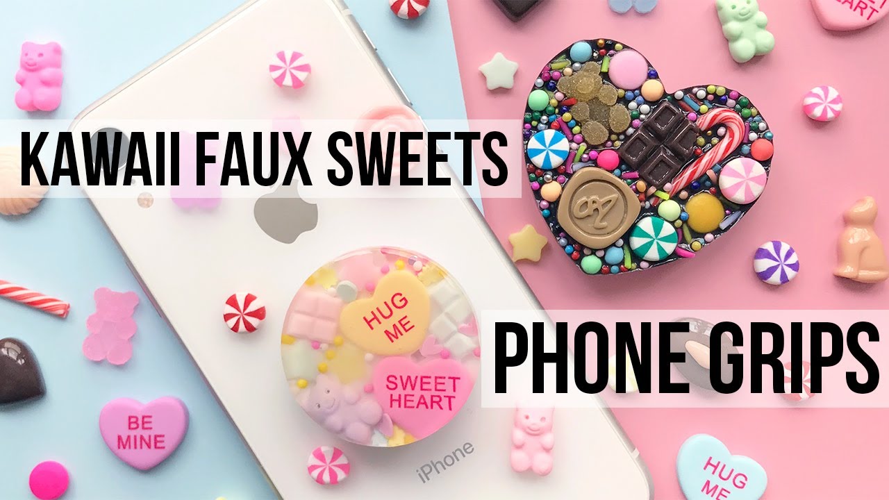 Kawaii Faux Sweets Phone Grips DIY | Fake Sweet Deco with Resin