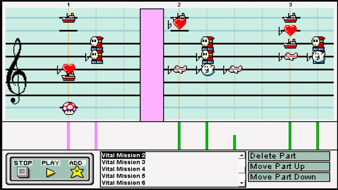 Metal Warriors: Vital Mission - Mario Paint Composer