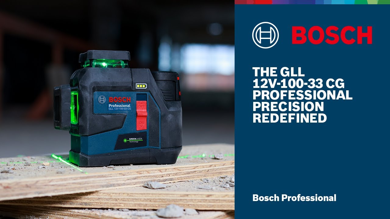 Precision redefined with the GLL 12V-100-33 CG Professional line laser