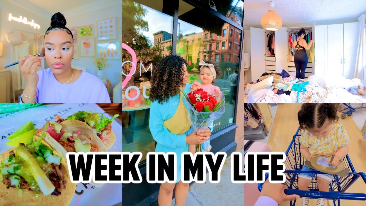 MOM VLOG | TODDLER'S FIRST CURLY CUT, HUGE CLOSET DECLUTTER, NYC STAYCATION, NEW CANON LENS + MORE!