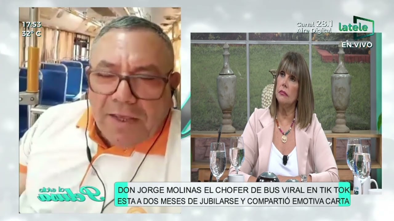 Don Jorge Molinas manejó un colectivo durante tres décadas y a meses de jubilarse escribió una carta
