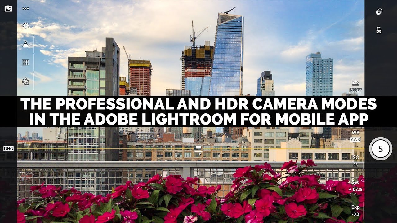 How To Use The Pro And HDR Camera Modes In Adobe Lightroom for Mobile
