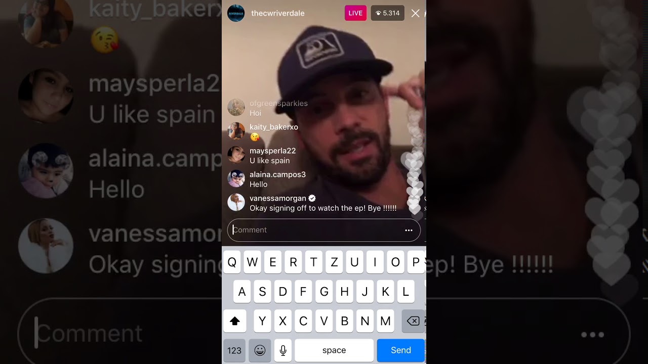 Skeet Ulrich Riverdale livestream