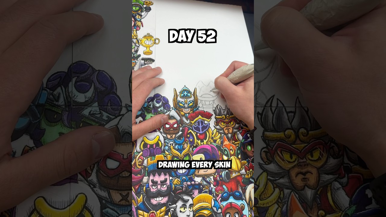 Day 52 Drawing EVERY Brawl Stars Skin - Man-O-War Doug