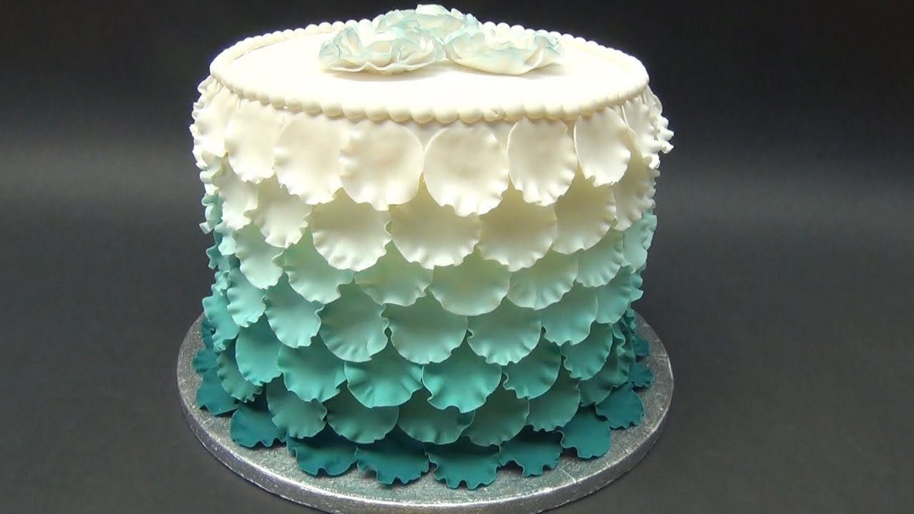 Torta con petali effetto degrade'.TUTORIAL SEMPLICE e VELOCE di GRANDE EFFETTO