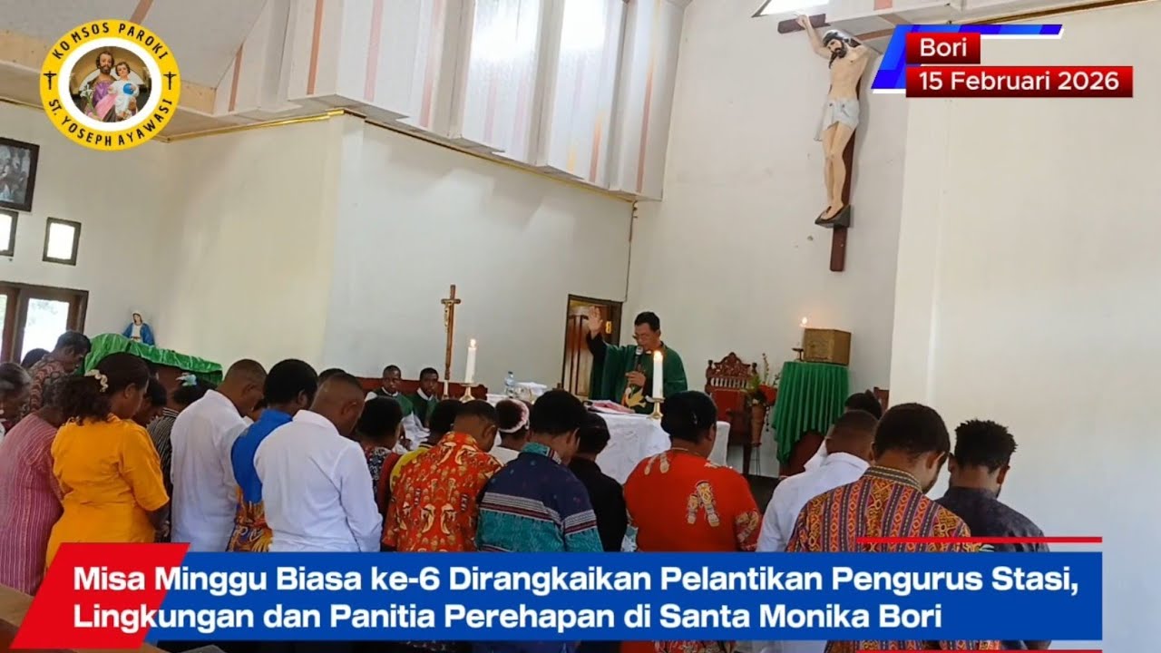 Pelantikan Dewan Stasi, Pengurus Ling, dan Panitia Rehab di Stasi Monika Bori, Paroki Ayawasi