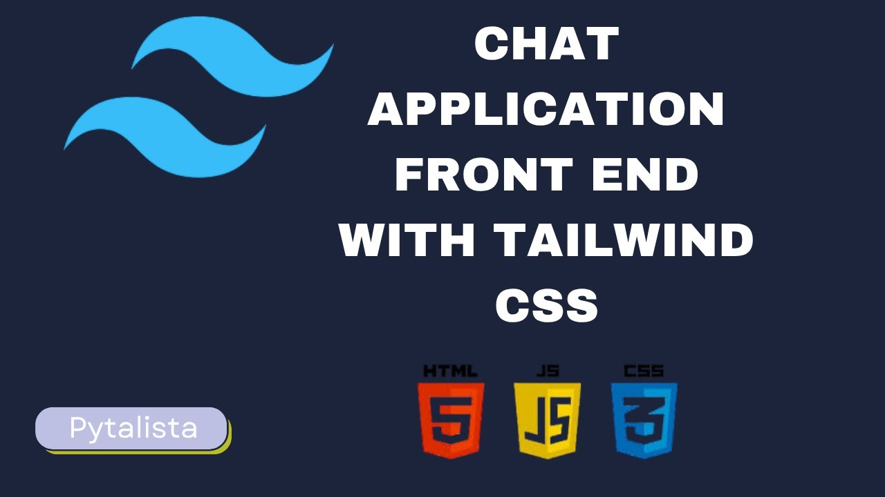 Make a Chat front-end with tailwind css and JavaScript