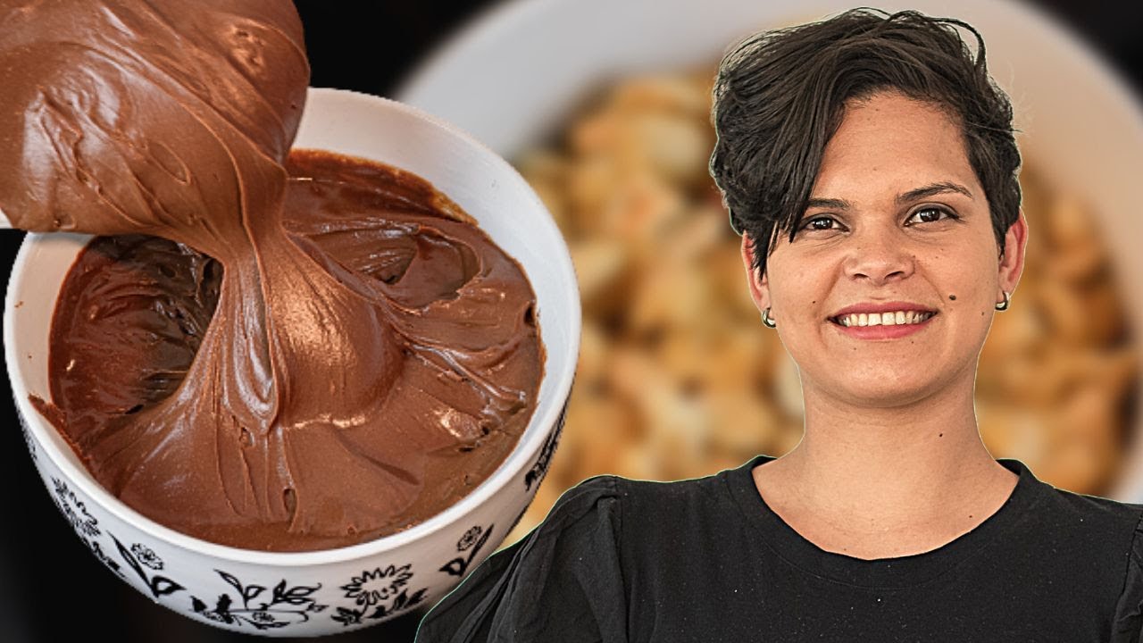 Ganache CREMOSA e firme para recheio com crocante de AMENDOIM - Kim Confeitaria