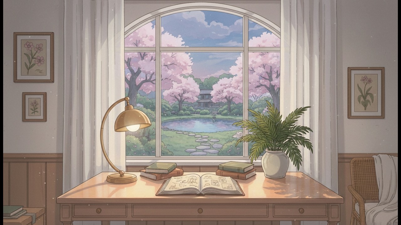 Ghibli Style Piano for Deep Focus and Productive Study