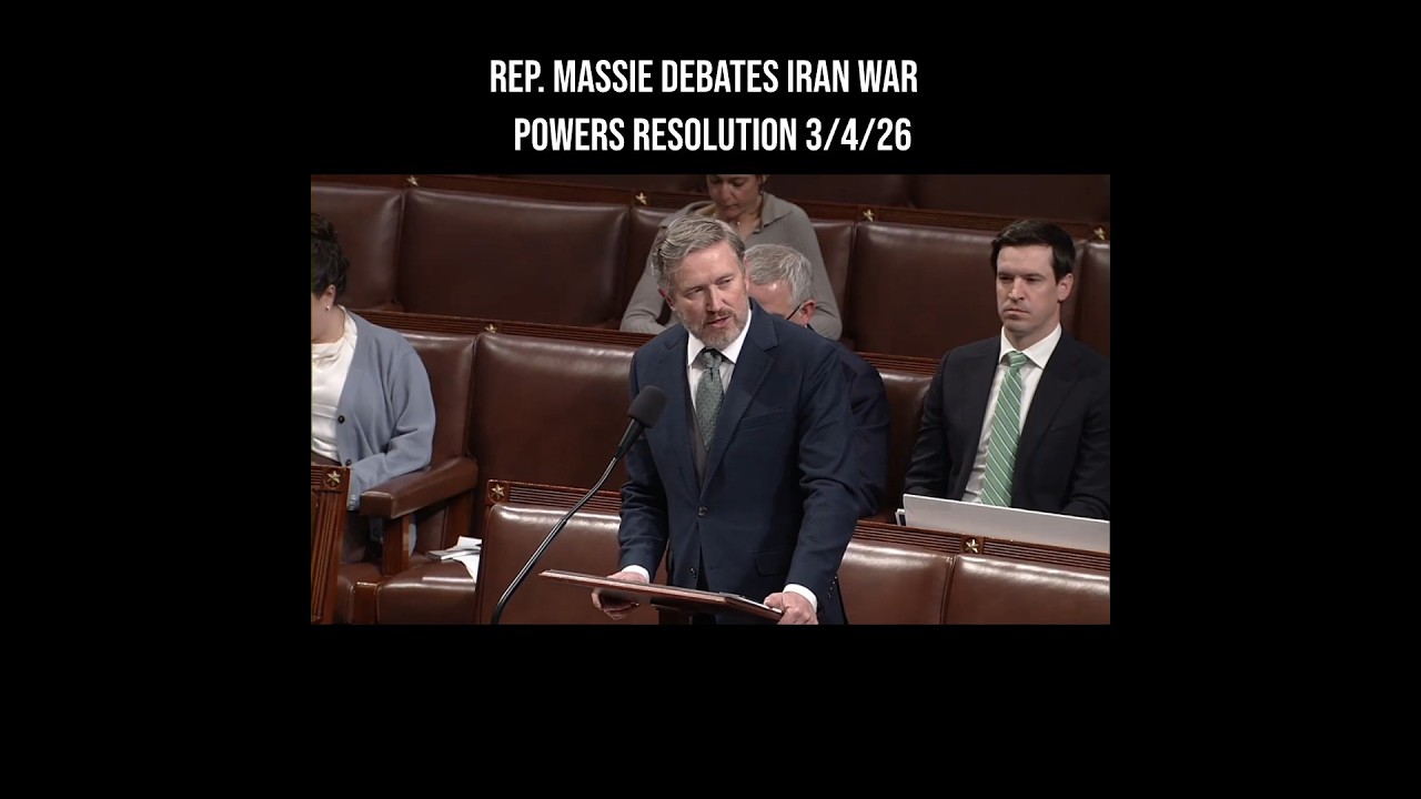 Rep. Massie Debates Iran War Powers Resolution