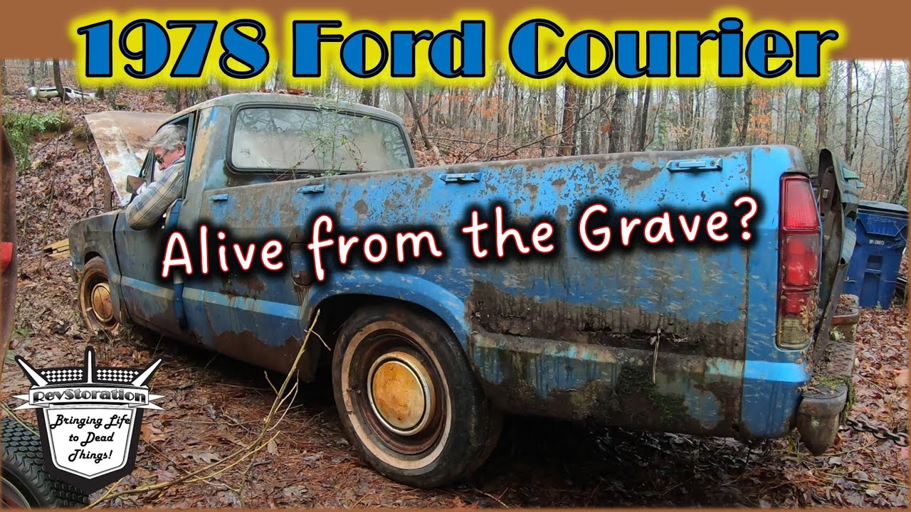 DIG it OUT - DRIVE it OFF? 1978 Ford Courier - Mini Truck BURIED in Hill over 29 Years!